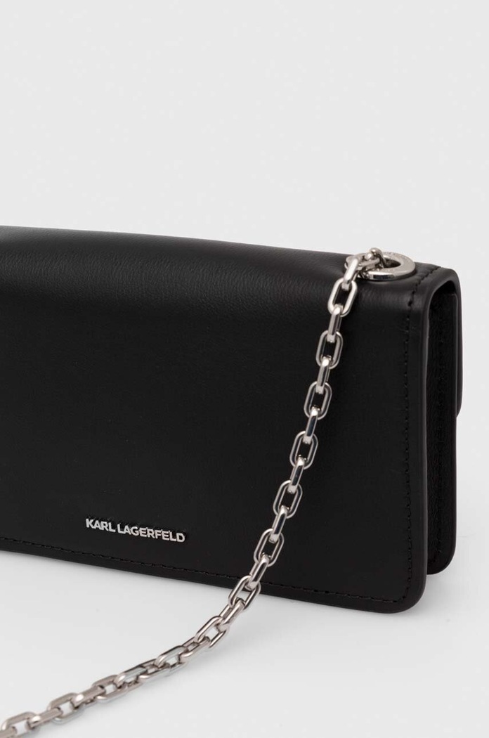 Karl Lagerfeld bőr táska fekete 245W3213