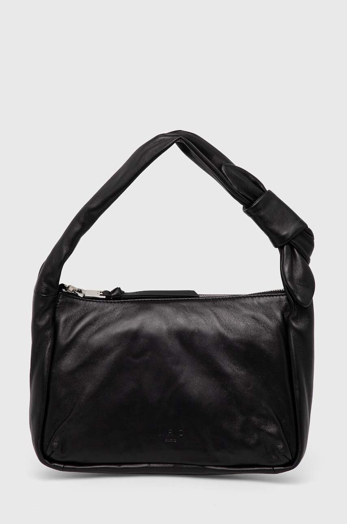 Kožená kabelka IRO usňová koža čierna WF47NOUE