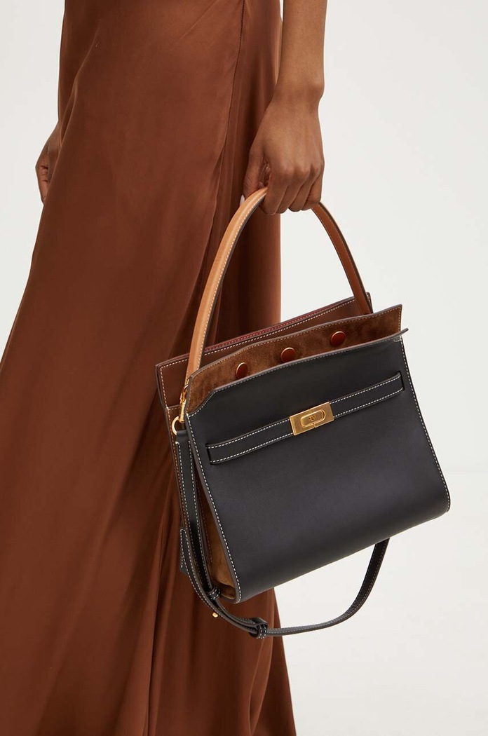 Kožená kabelka Tory Burch CN Lee Radziwill Small Double 61302.001
