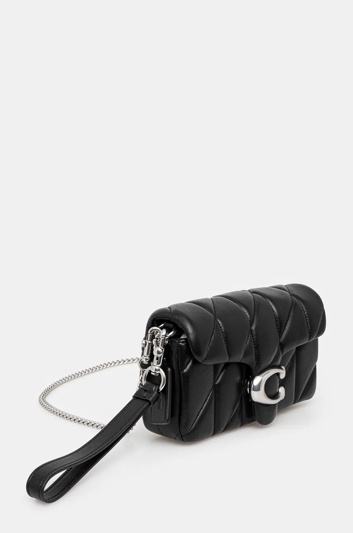 Δερμάτινη τσάντα Coach Tabby CP018 μαύρο AA00