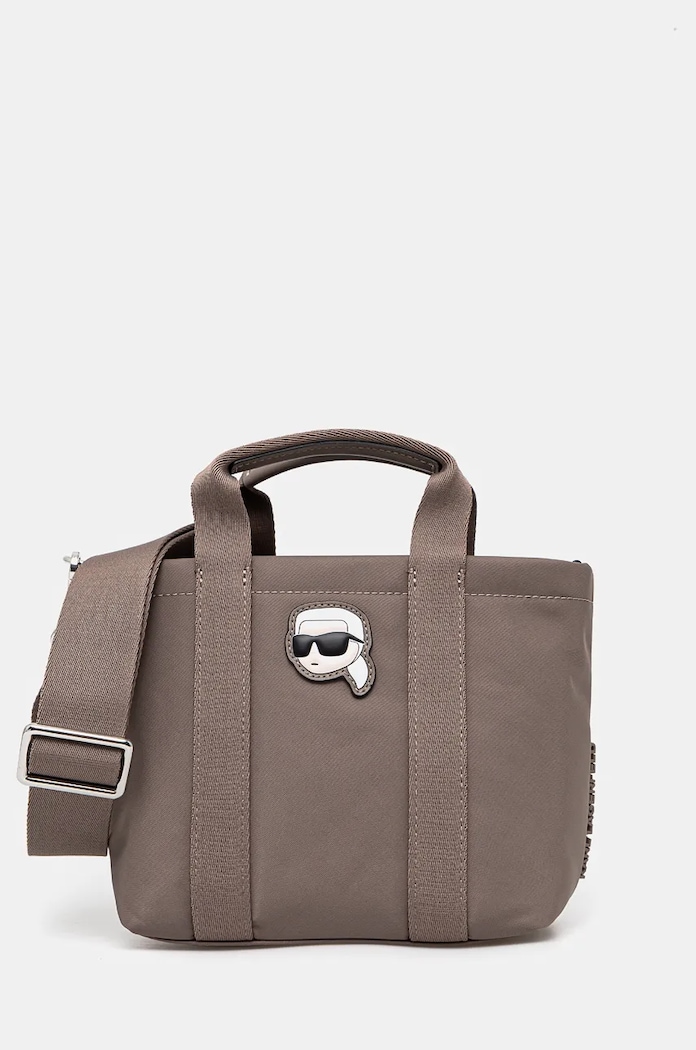 Karl Lagerfeld torebka tekstylny szary 246W3065