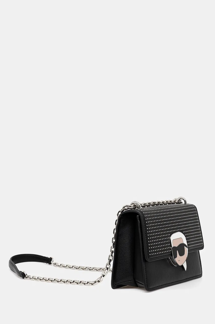Karl Lagerfeld torebka skórzana 246W3027 czarny AA00