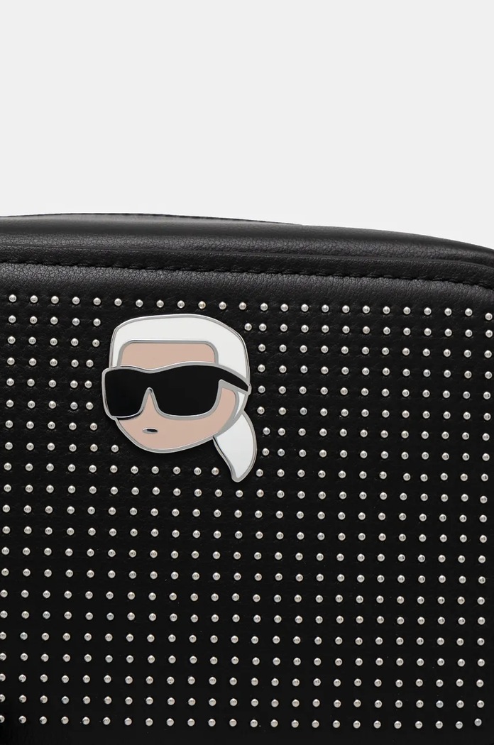 Doplnky Kožená kabelka Karl Lagerfeld 246W3028 čierna
