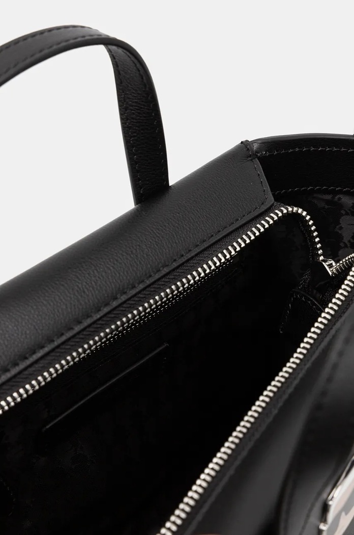 Kožená kabelka Karl Lagerfeld 246W3030 černá