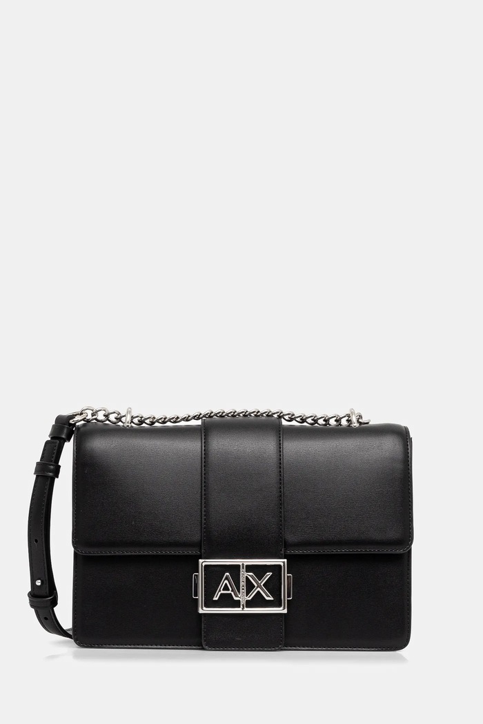 Kabelka Armani Exchange nášivka čierna XW000070.AF12039.NOS