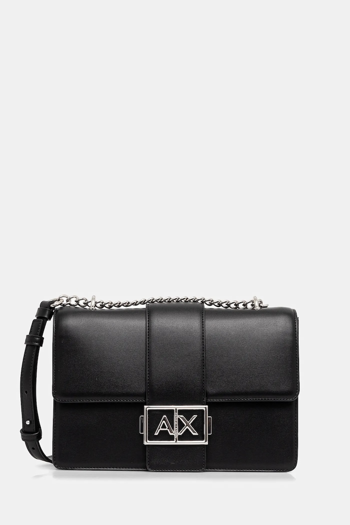 Kabelka Armani Exchange nášivka čierna XW000070.AF12039.NOS