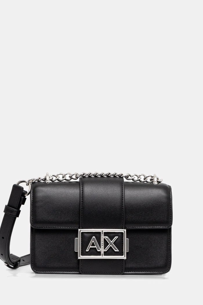 Kabelka Armani Exchange jednofarebný čierna XW000071.AF12039.NOS