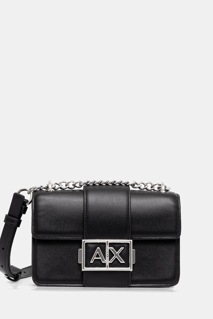 Kabelka Armani Exchange jednofarebný čierna XW000071.AF12039.NOS