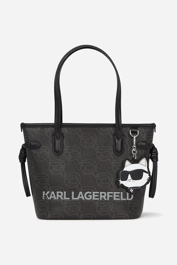 Karl Lagerfeld torebka IKON nie mieści A4 czarny A1W30134
