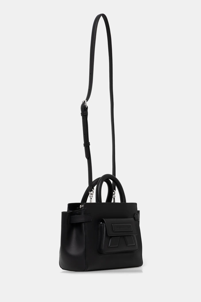 Karl Lagerfeld torebka skórzana A1W30443 czarny AA00