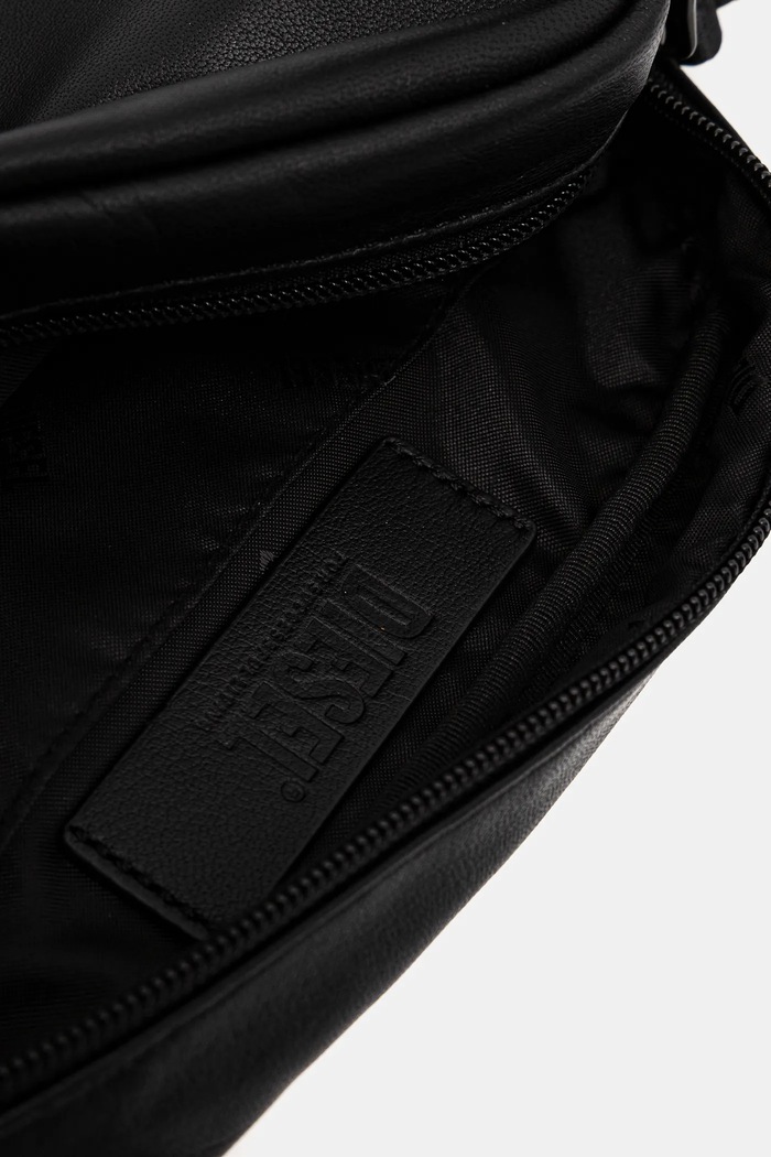 Kožená kabelka Diesel RAVE RAVE CAMERA BAG X cross b X10242.P2809 černá