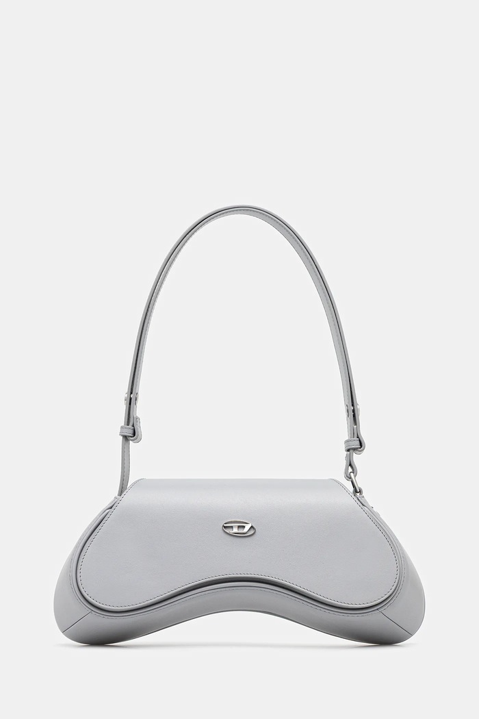 Usnjena torbica Diesel PLAY PLAY CROSSBODY cross body Ne ustreza A4 siva X10221.PR227