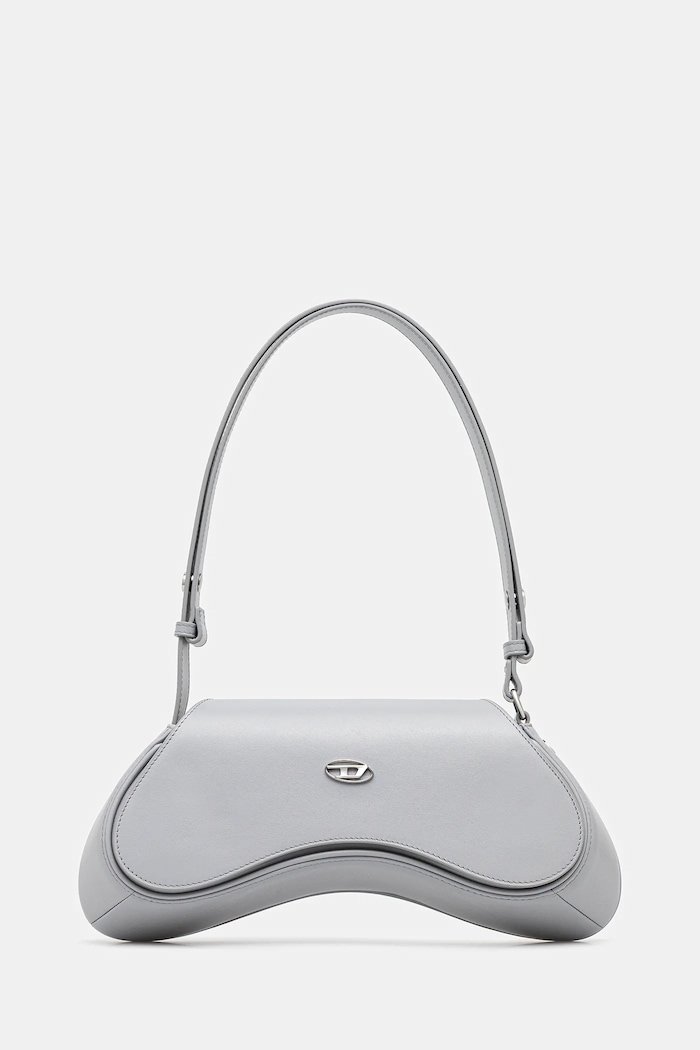 Usnjena torbica Diesel PLAY PLAY CROSSBODY cross body Ne ustreza A4 siva X10221.PR227