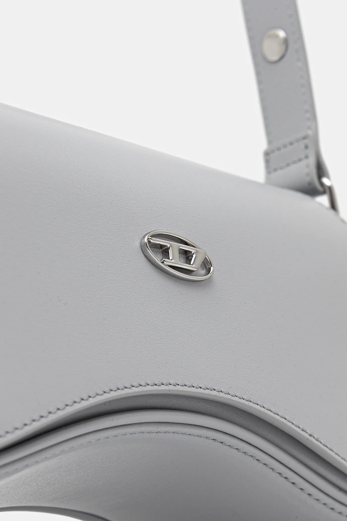 Usnjena torbica Diesel PLAY PLAY CROSSBODY cross body siva X10221.PR227