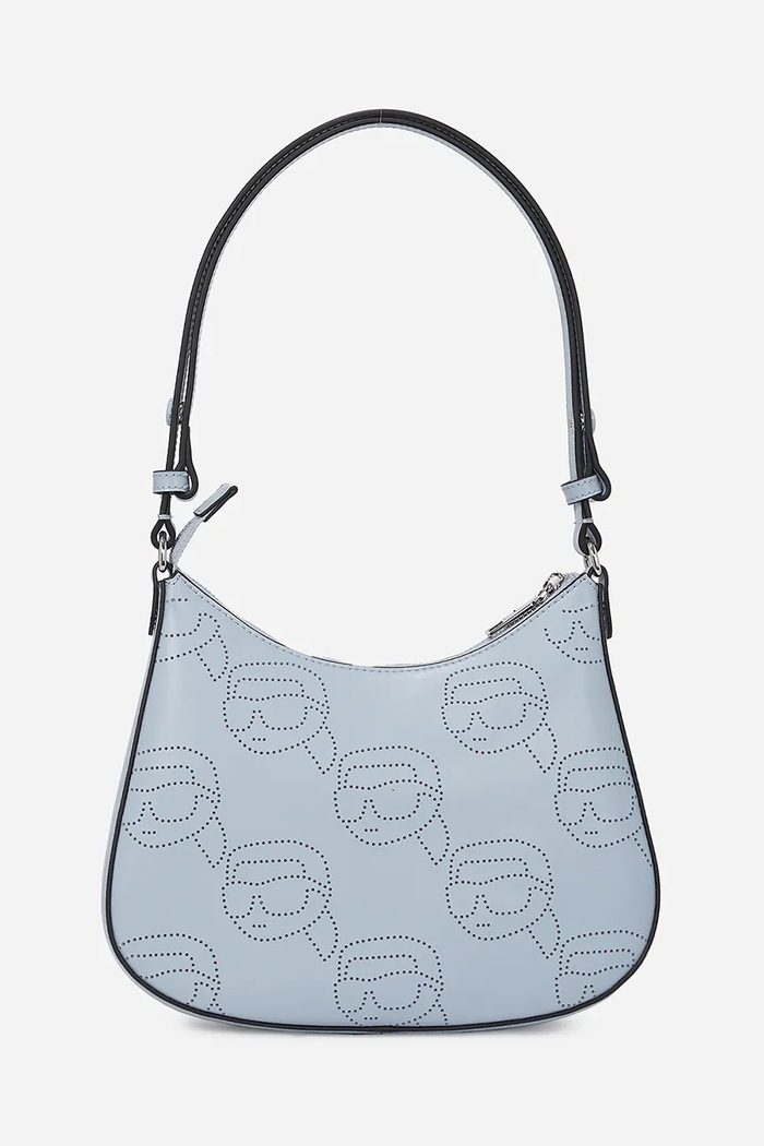 Karl Lagerfeld torebka skórzana IKON A2W30107 niebieski SS25