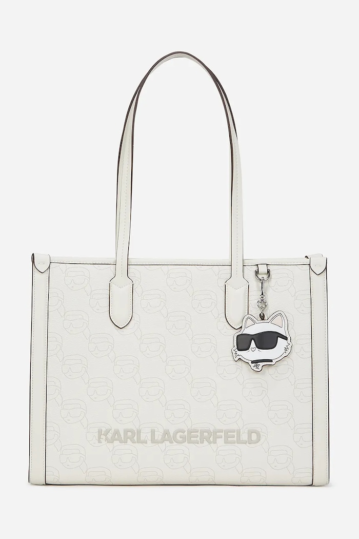 Karl Lagerfeld geantă IKON incape in A4 alb A2W30190