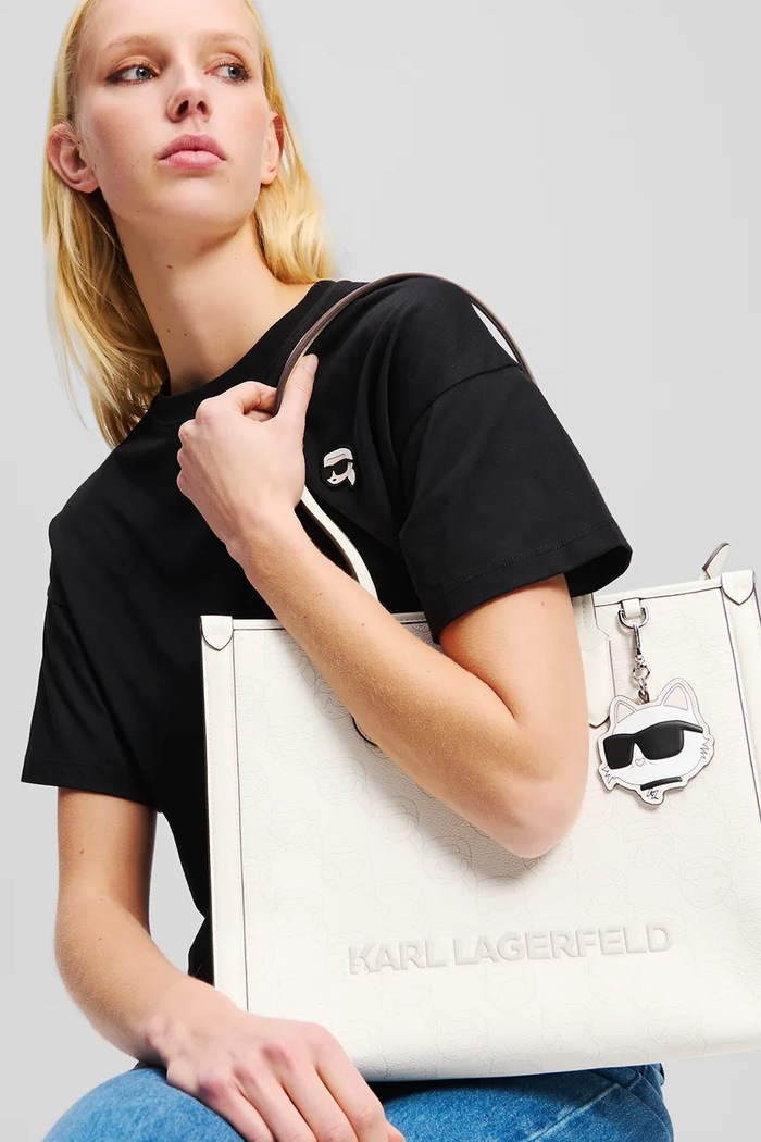 Karl Lagerfeld geantă IKON A2W30190 alb