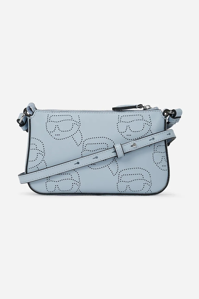 Karl Lagerfeld poseta de piele IKON A2W32017 albastru AA00