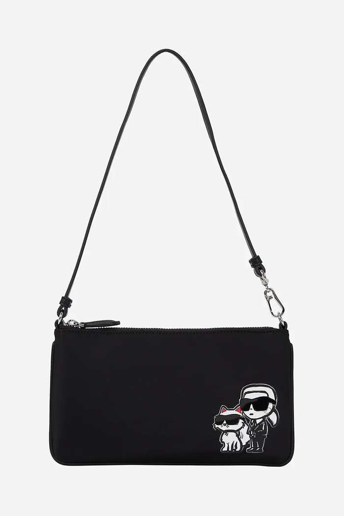 Karl Lagerfeld geantă IKON nu incape in A4 negru A2W32019