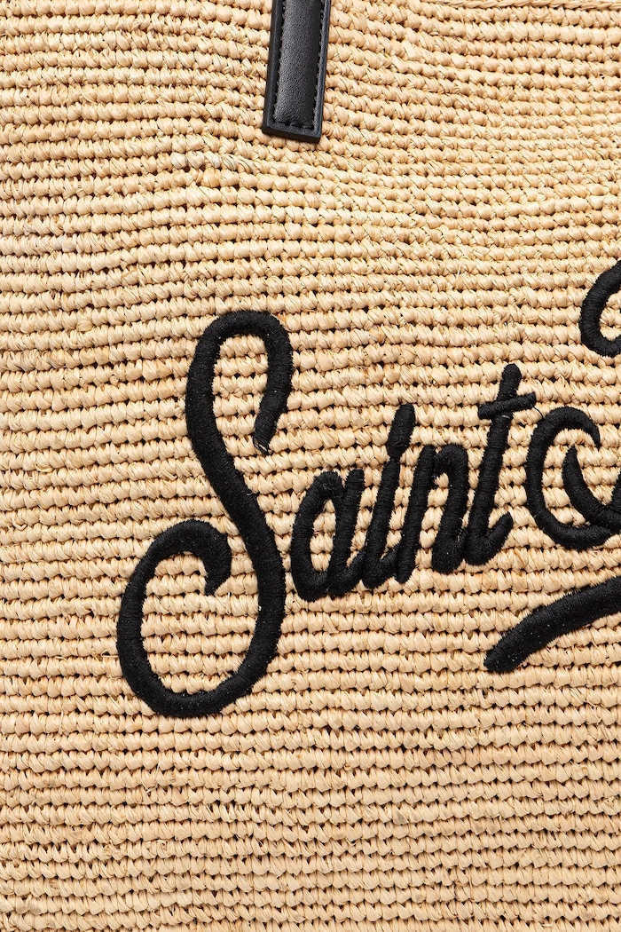 MC2 Saint Barth tote γυναικεία πλεγμένη RAFC001 μπεζ