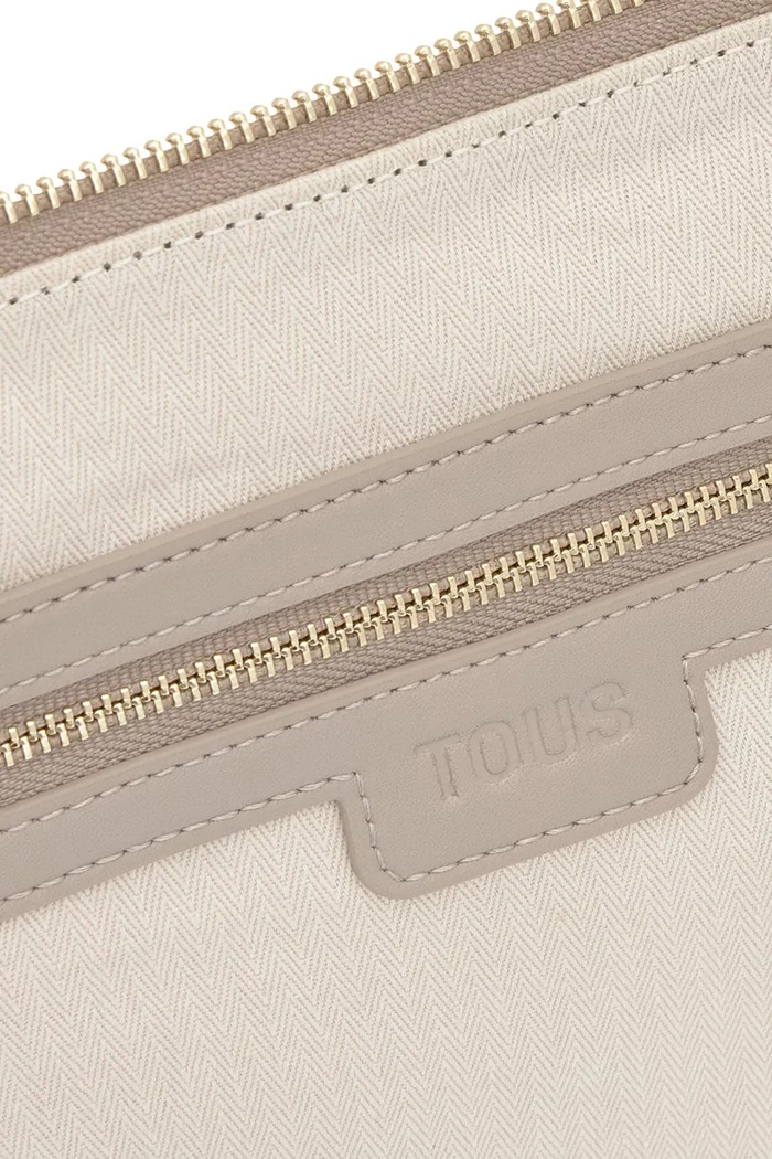 Accesorii Tous geantă de piele FOLD 2002306744 gri