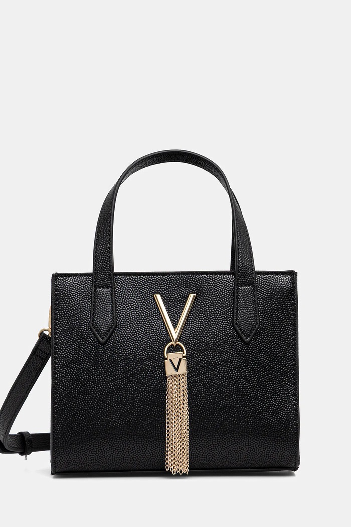 Kabelka Valentino Bags hladký černá VBS1R415G