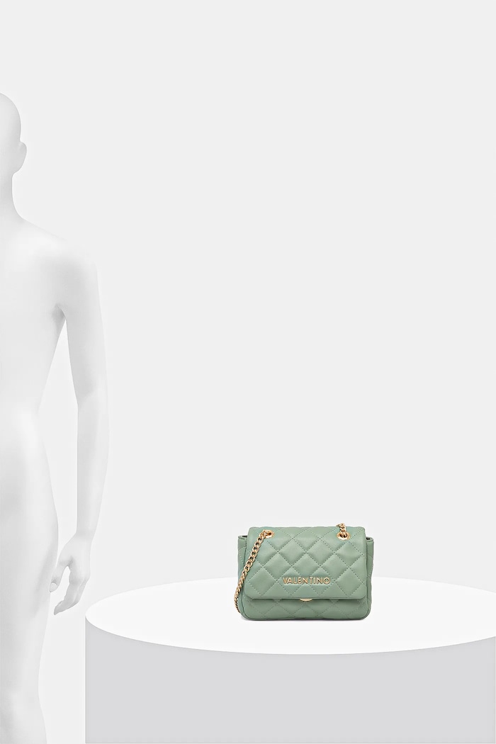 Valentino Bags чанта crossbody дамска от имитация на кожа VBS3KK05R зелен