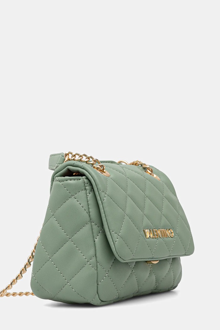 Valentino Bags чанта crossbody дамска от имитация на кожа VBS3KK05R зелен AA00