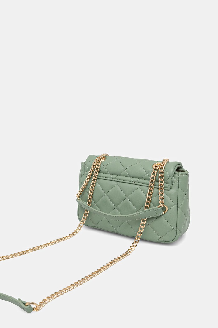 Аксесоари Valentino Bags чанта crossbody дамска от имитация на кожа VBS3KK05R зелен