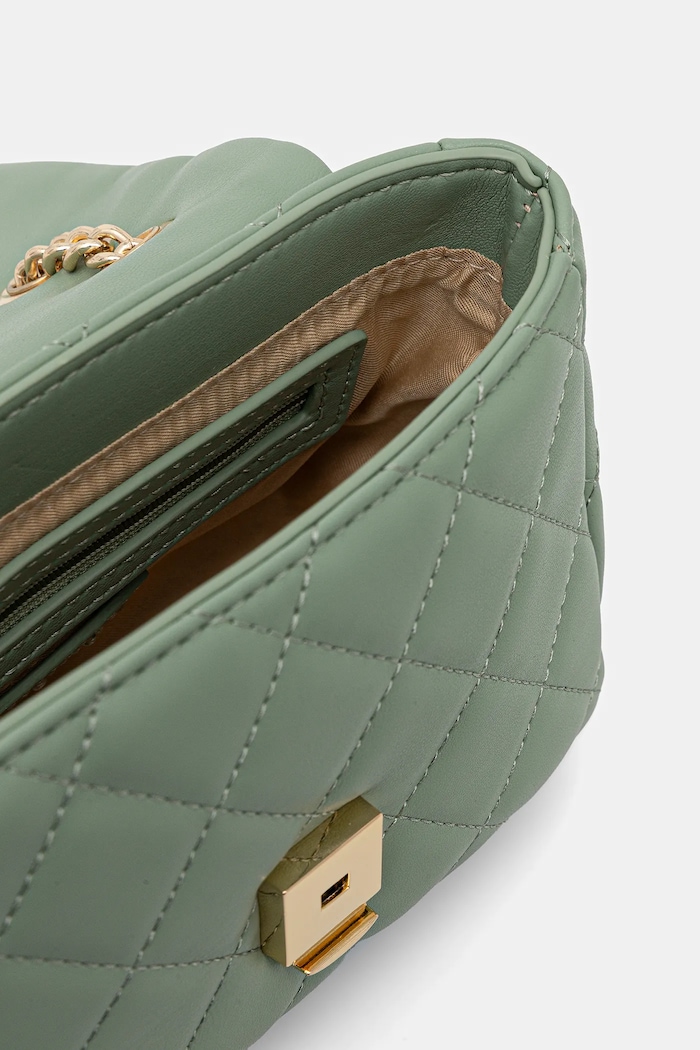 Valentino Bags чанта crossbody дамска от имитация на кожа зелен VBS3KK05R