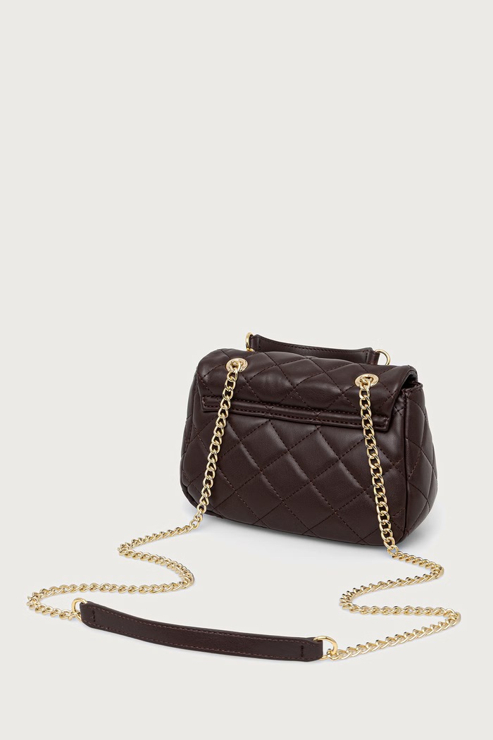 Аксесоари Valentino Bags Чанта crossbody дамска от имитация на кожа VBS3KK05R кафяв