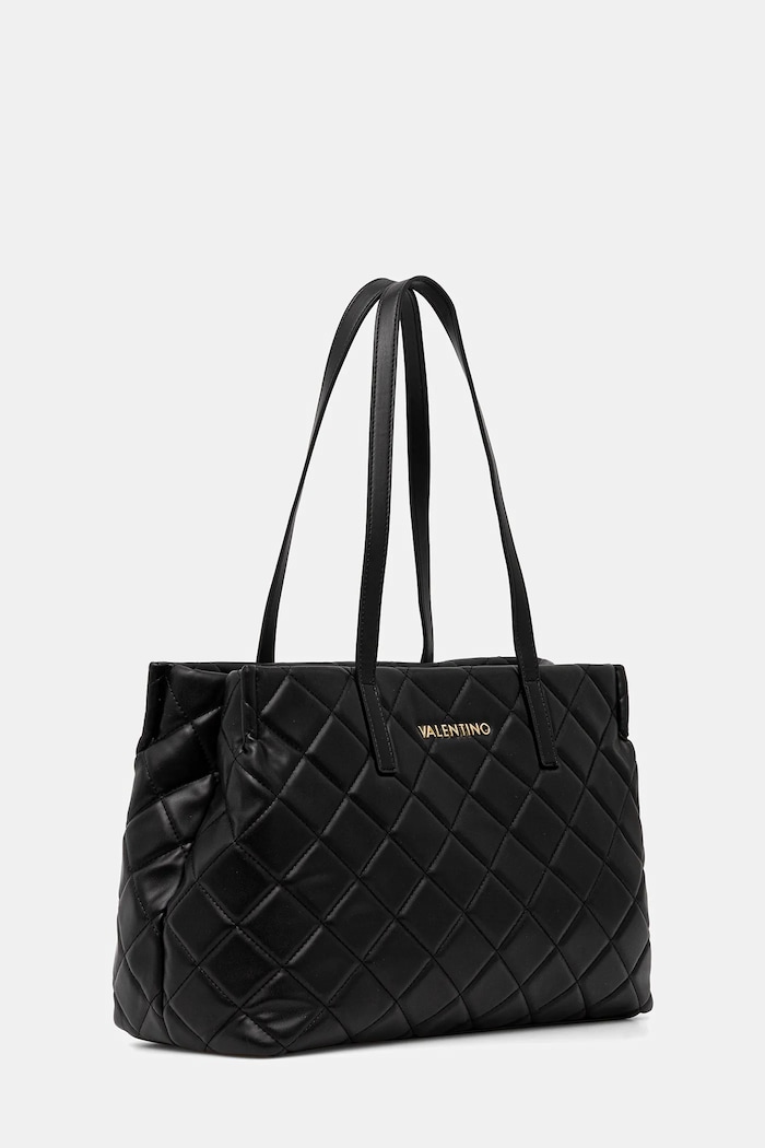 Valentino Bags torebka shopper damska z imitacji skóry VBS3KK10R czarny AA00