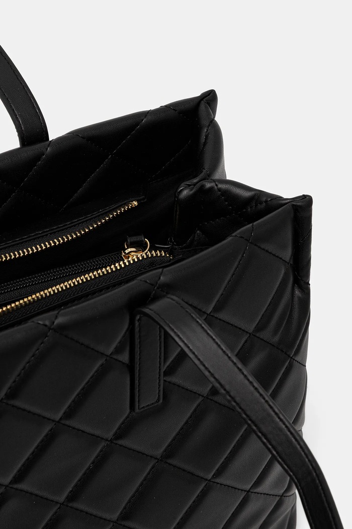 Valentino Bags torebka shopper damska z imitacji skóry VBS3KK10R czarny