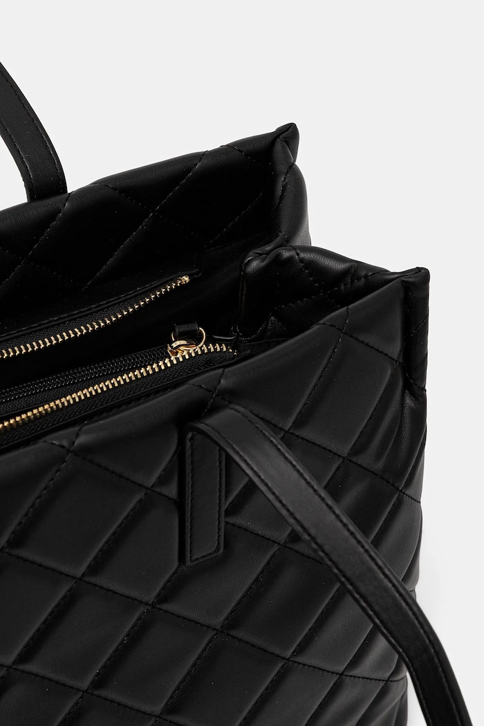 Valentino Bags torebka shopper damska z imitacji skóry VBS3KK10R czarny
