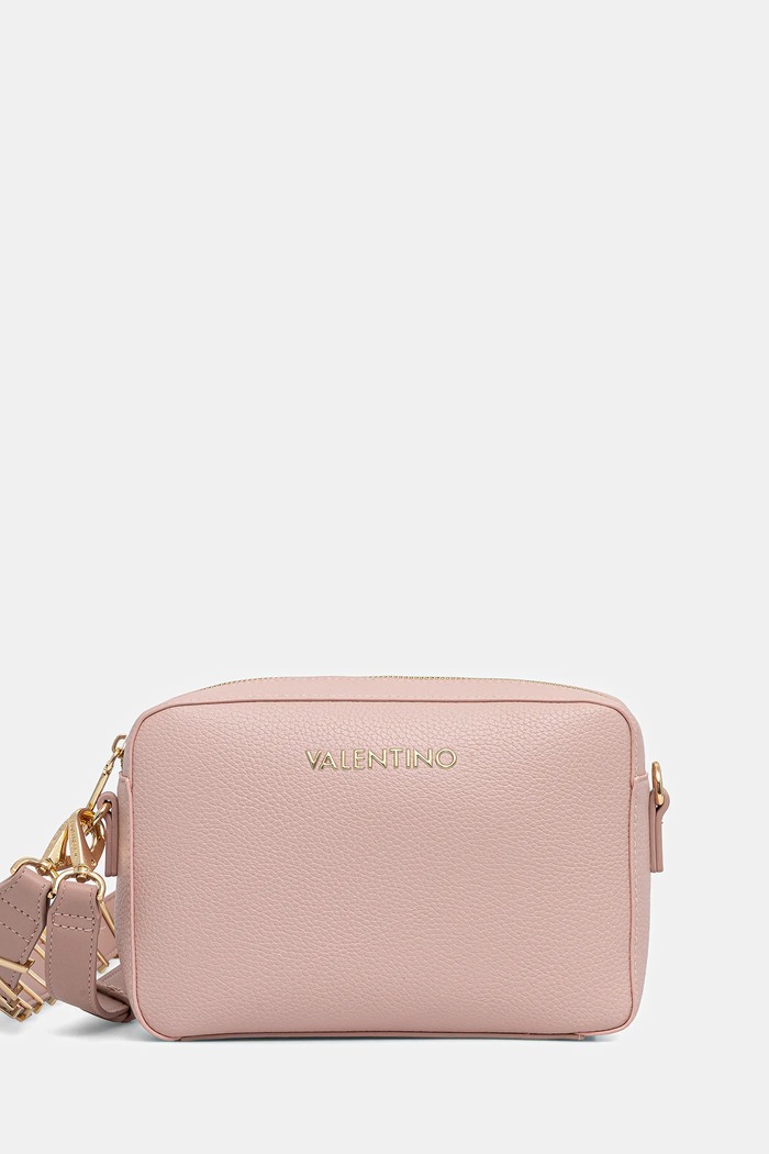 Kabelka Valentino Bags imitácia kože ružová VBS5A809