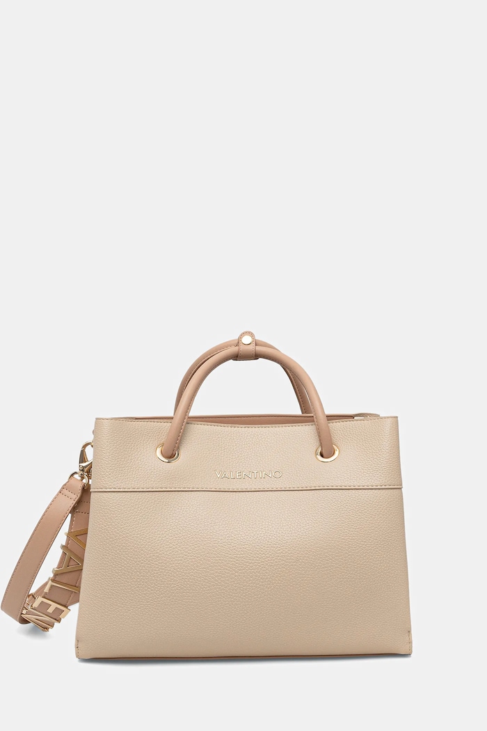 Kabelka Valentino Bags jednofarebný béžová VBS5A802