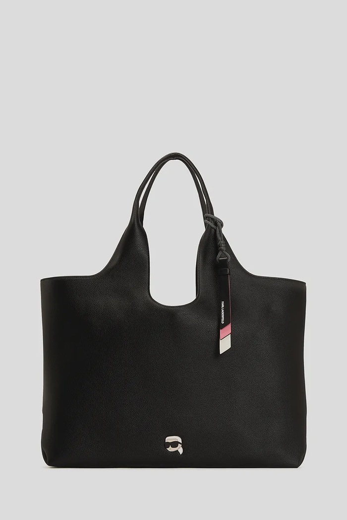 Karl Lagerfeld geantă IKON GRAINY uni negru A3W30096