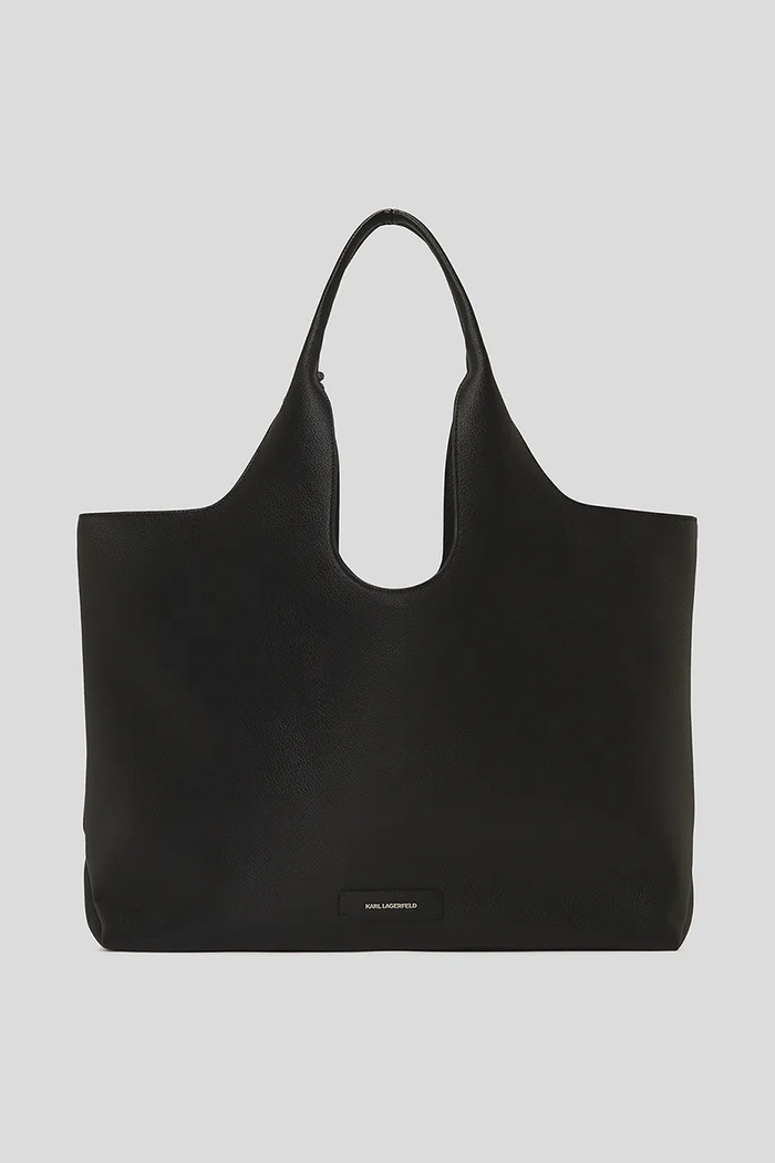 Karl Lagerfeld geantă IKON GRAINY negru A3W30096