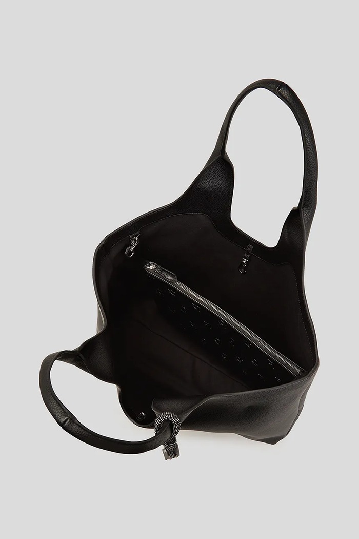 Karl Lagerfeld geantă IKON GRAINY A3W30096 negru