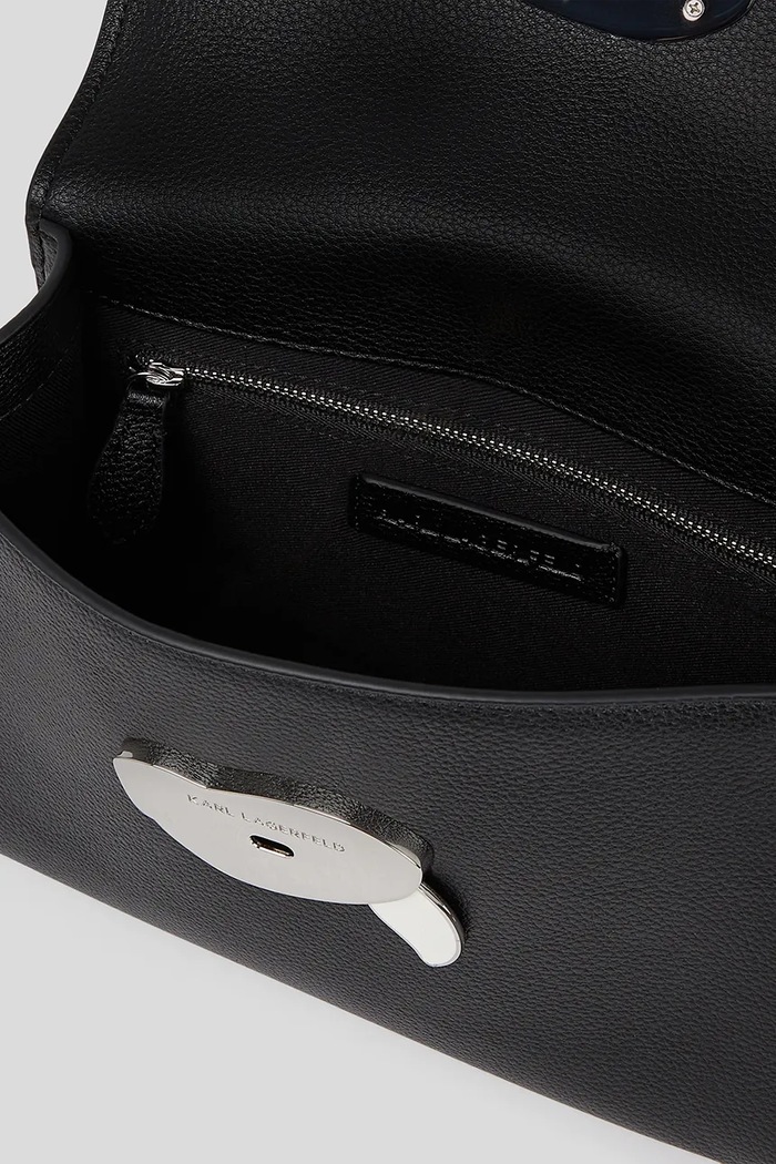 Karl Lagerfeld geantă IKON GRAINY A3W30325 negru