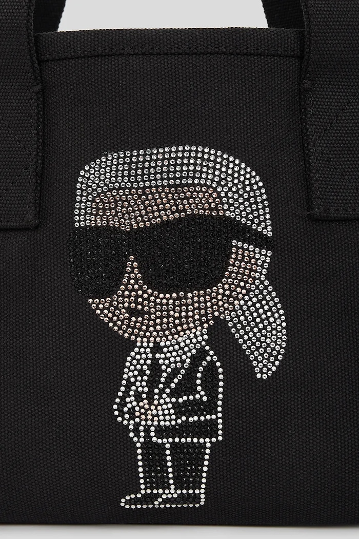 Geantă IKON RHINESTONE Karl Lagerfeld A3W50023 negru