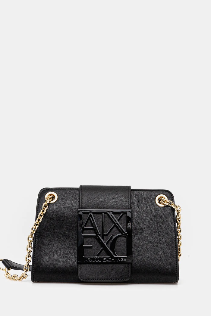 Armani Exchange torebka nie mieści A4 czarny XW000281.AF13672.NOS