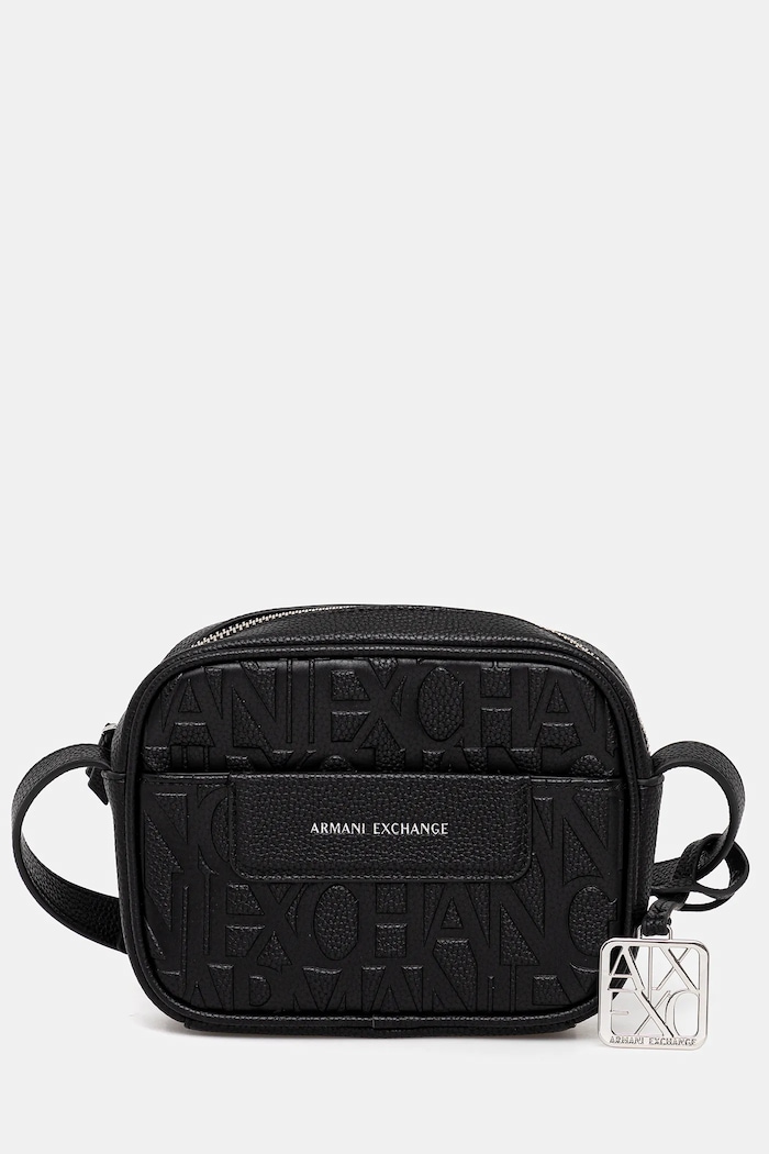 Armani Exchange torebka skóra licowa czarny XW001578.AF15774.NOS