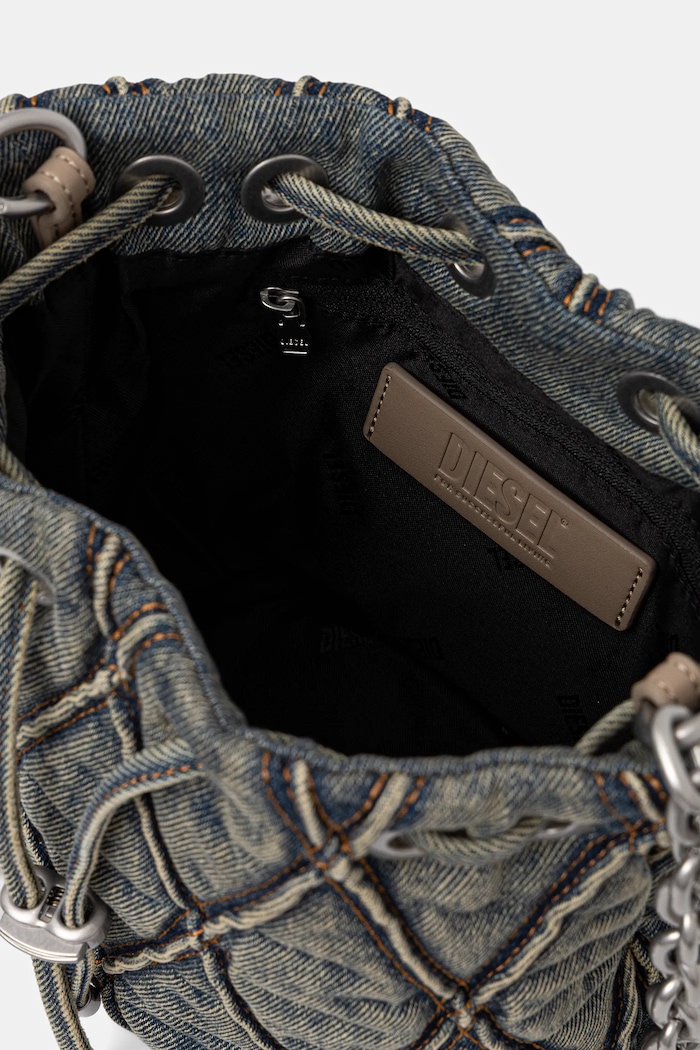 Diesel torebka jeansowa CHARM-D CHARM-D X10346.P5570 niebieski