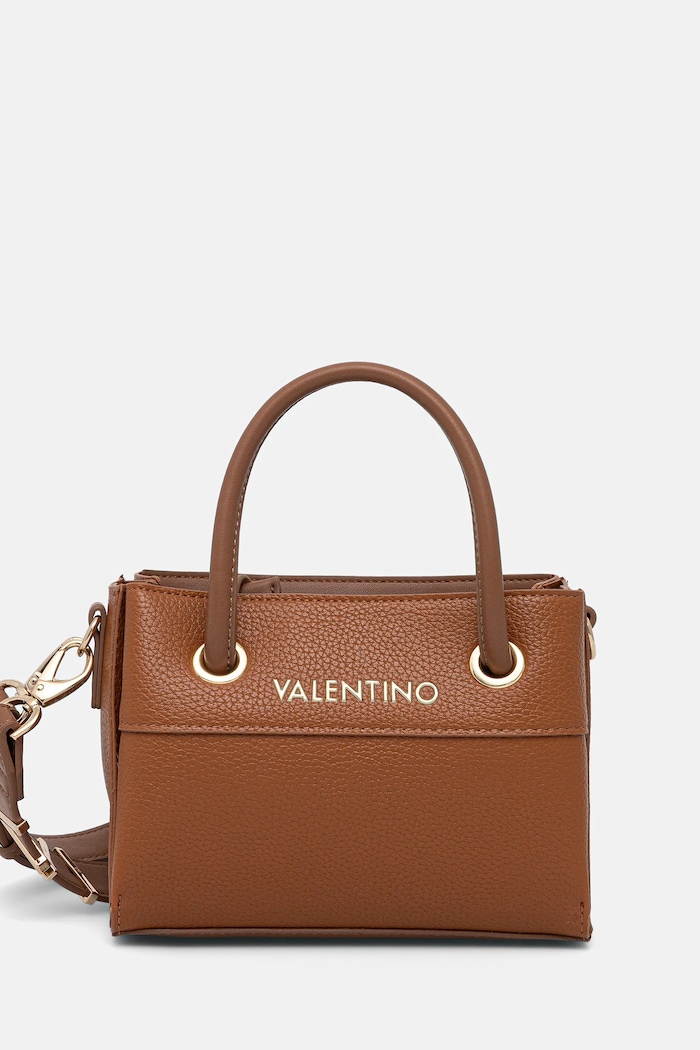 Kabelka Valentino Bags hladký hnědá VBS5A805