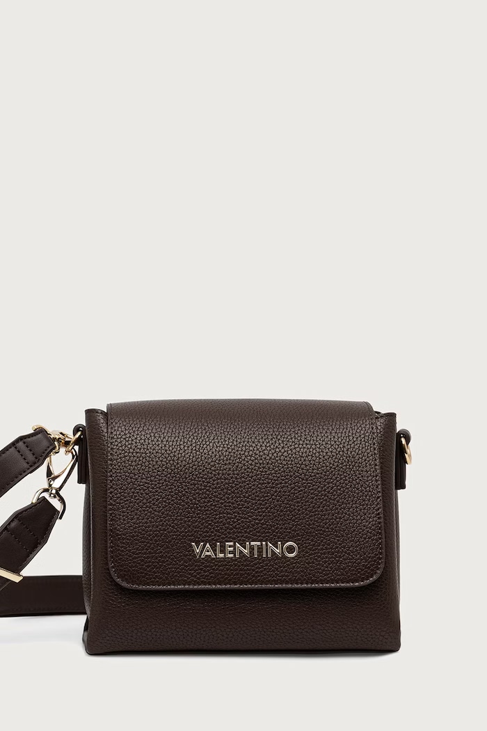 Valentino Bags Crossbody kabelka dámská z imitace kůže hnědá VBS5A806
