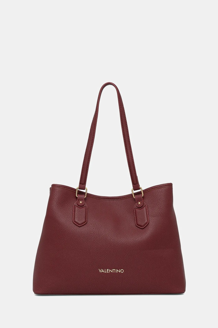 Valentino Bags Geantă shopper pentru femei, cu imitație de piele burgundia VBS7LX01