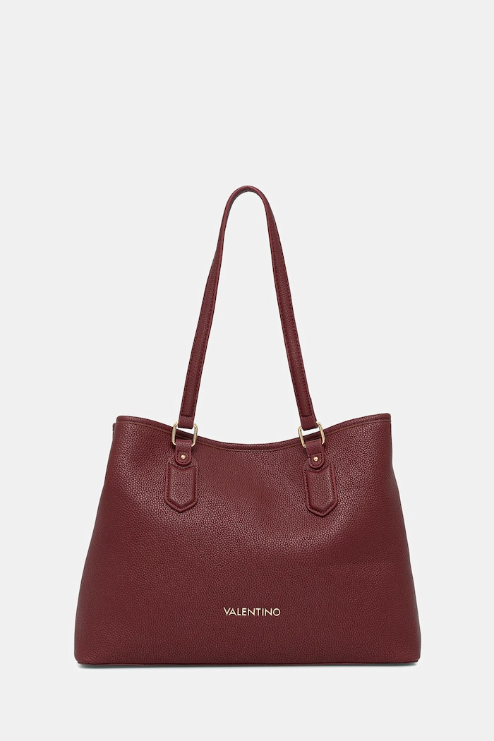 Valentino Bags Geantă shopper pentru femei, cu imitație de piele burgundia VBS7LX01