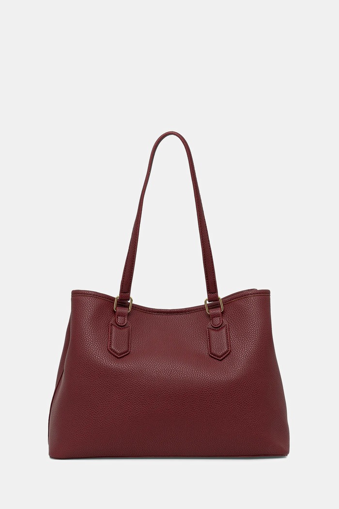 Accesorii Valentino Bags Geantă shopper pentru femei, cu imitație de piele VBS7LX01 burgundia