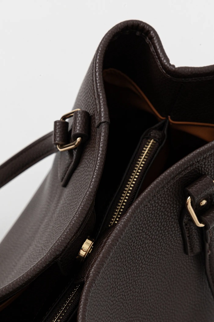 Valentino Bags kabelka typu shopper dámska z imitácie kože VBS7LX01 hnedá